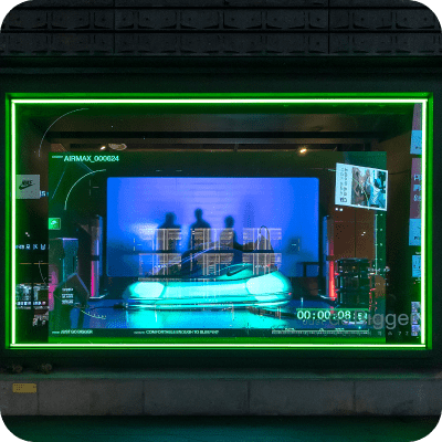 나이키 강남점 쇼윈도우