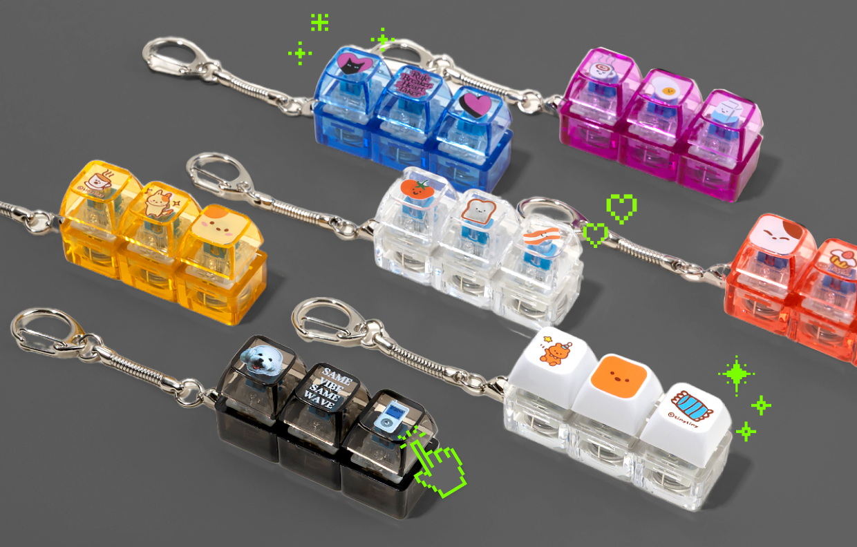LED Keycap Keyrings
