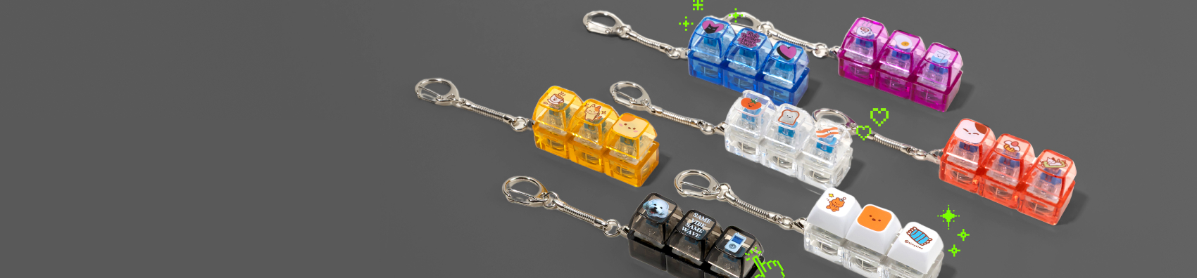 LED Keycap Keyrings