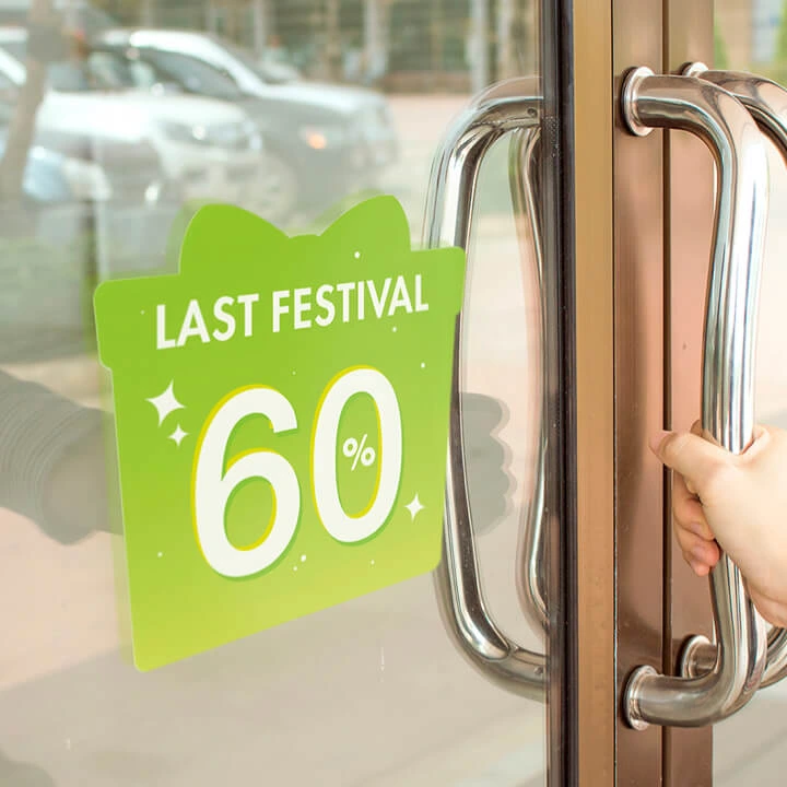 Double Sided Window Stickers : You Create. We Print. | Red Printing SG