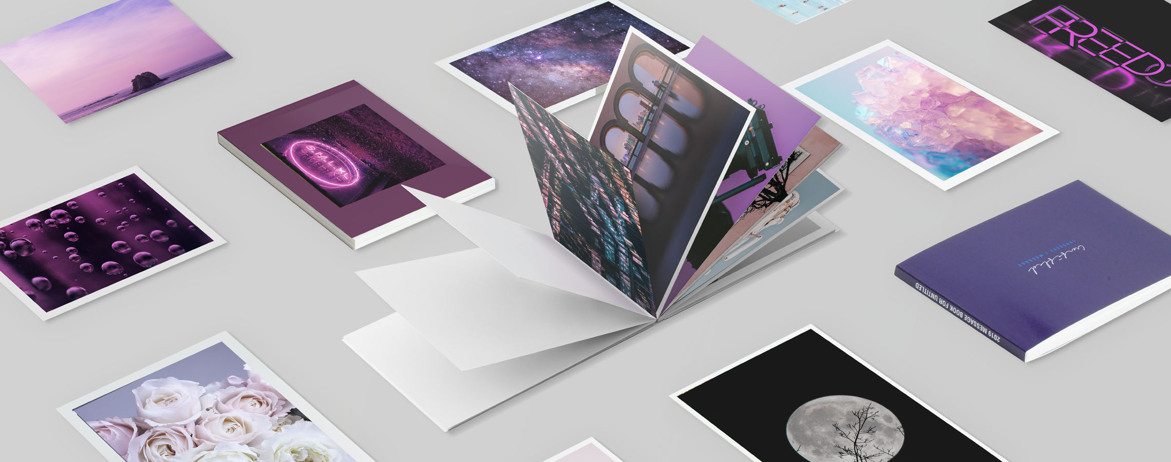 Postcard Books You Create. We Print. Red Printing SG