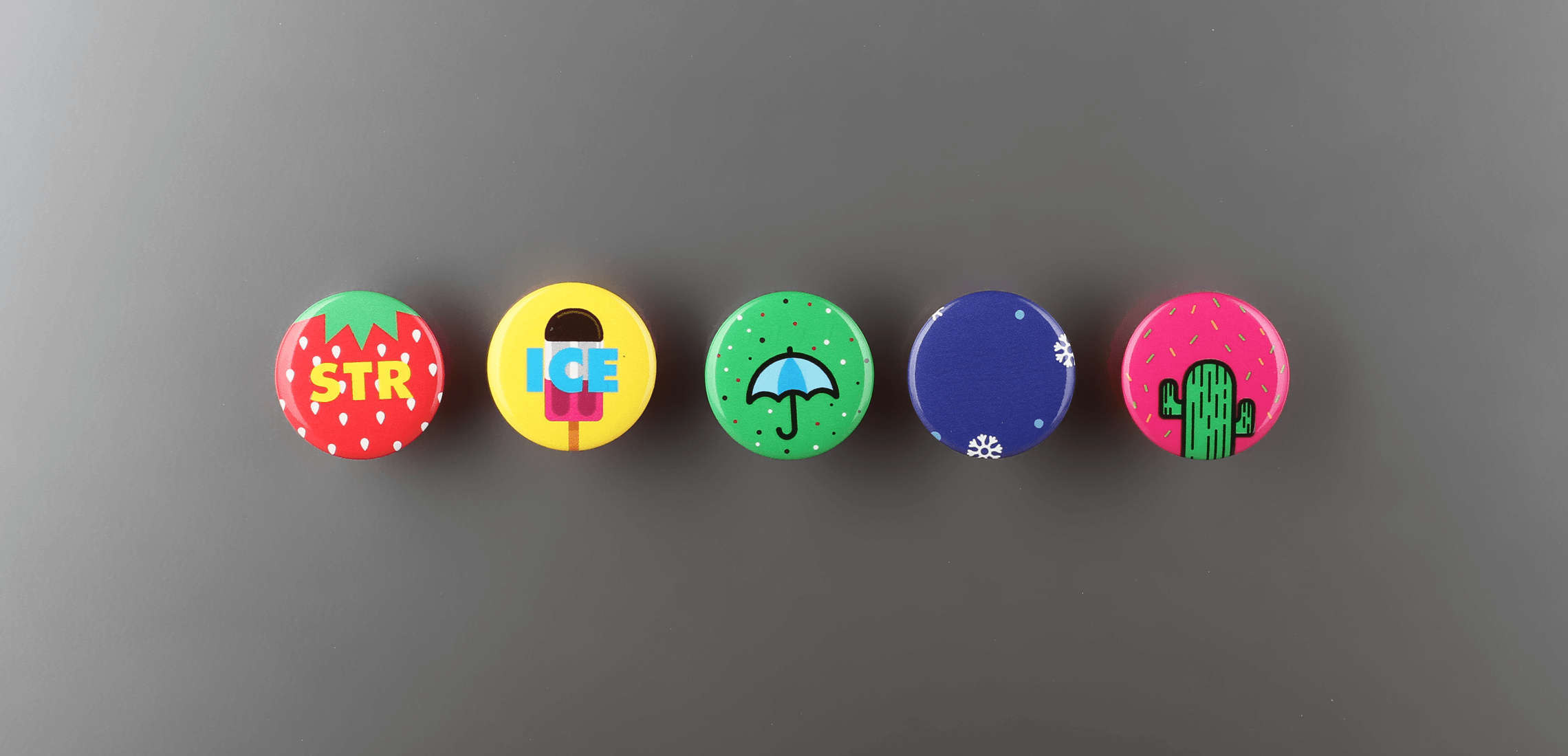 Mushroom Magnet Button Badges