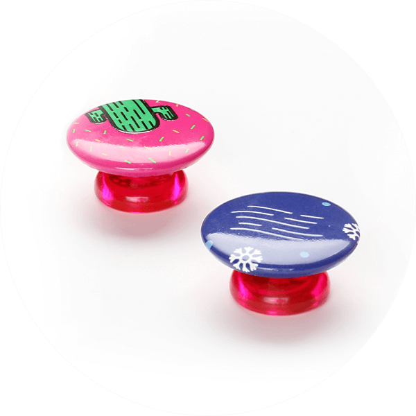 Mushroom Magnet Button Badges