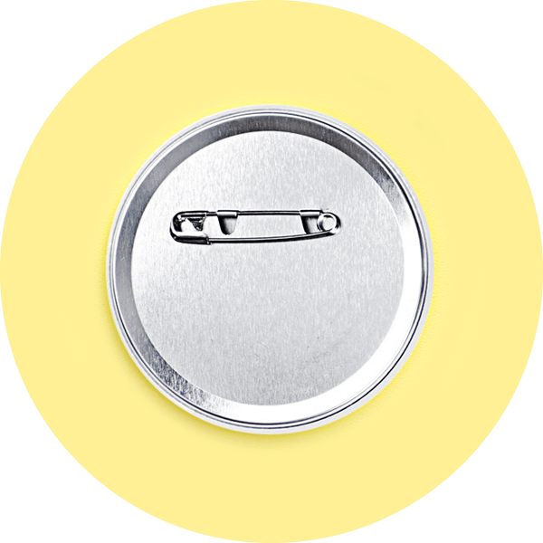 Luminous Mirror Button Badges