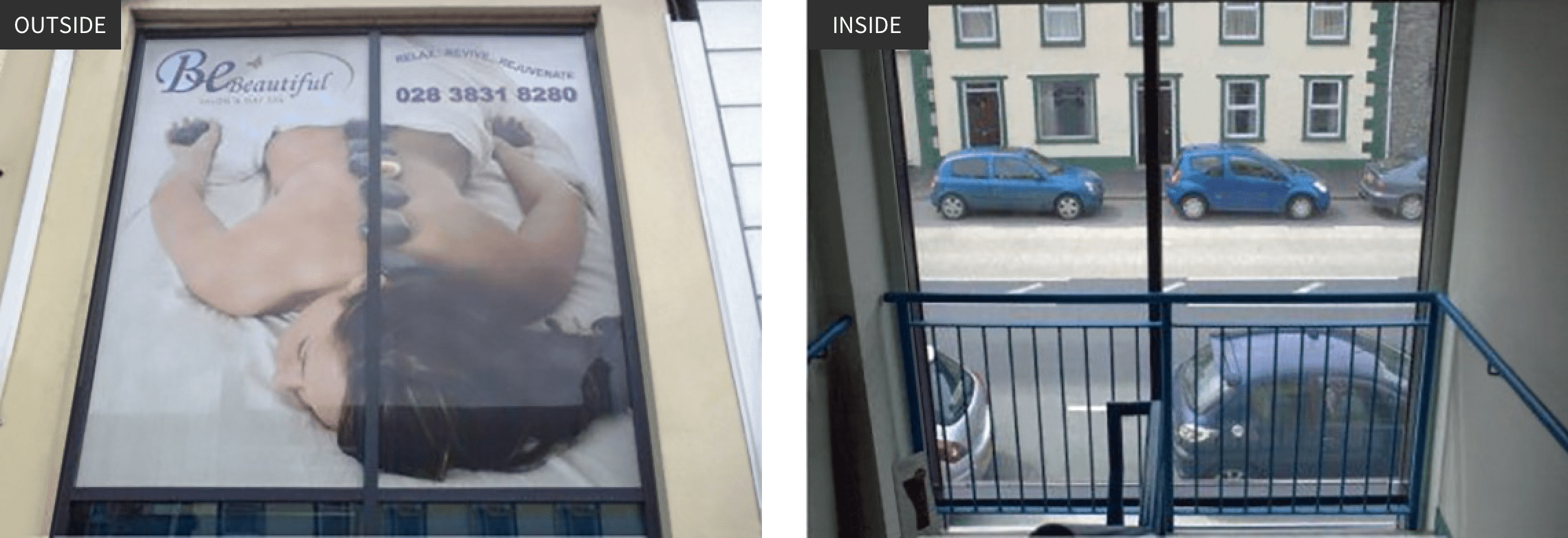 One Way View Window Decals